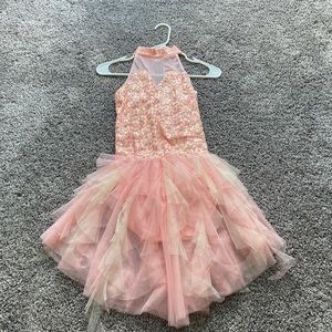 Pink French Twist Ballet Costume plus head piece